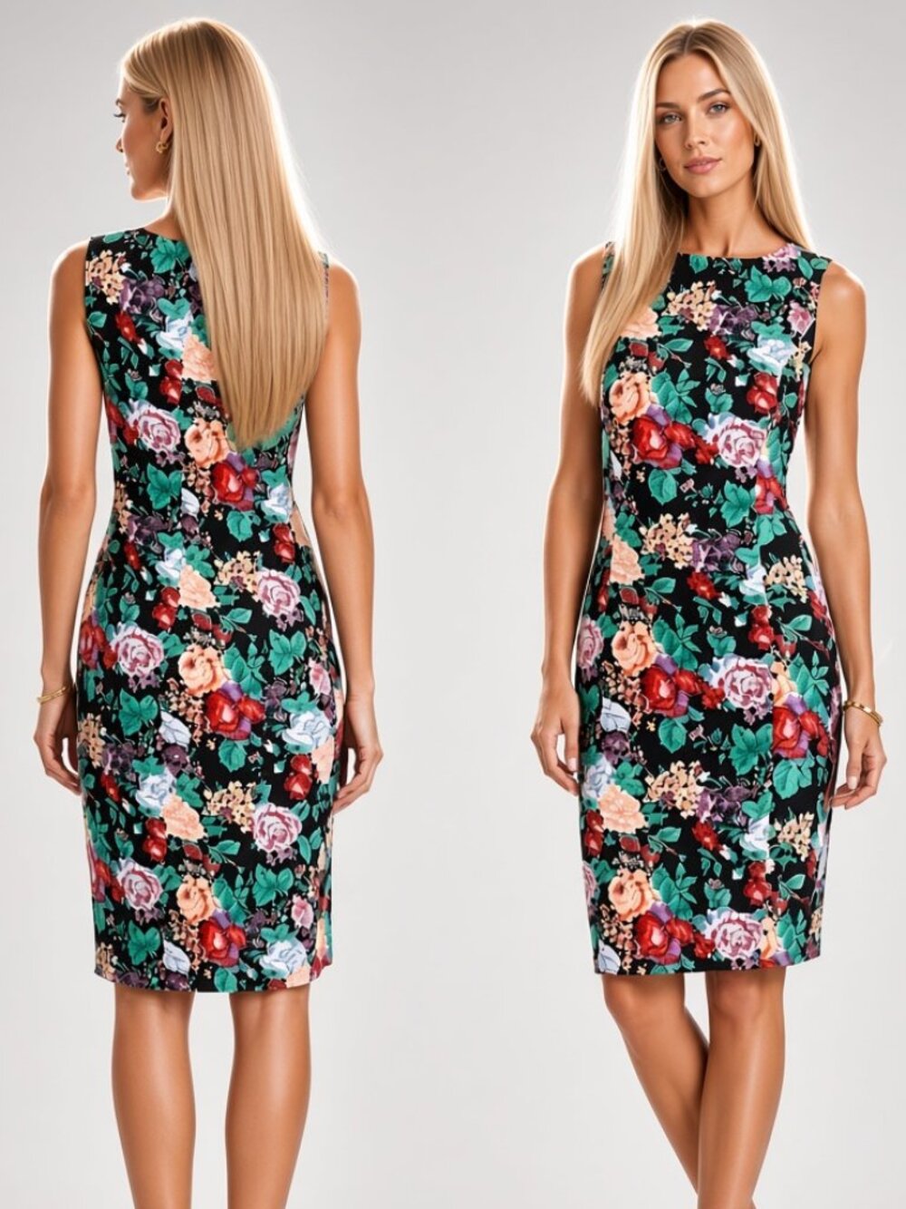 J Crew *ADACHI FLORAL BLACK  MULTI * MERCY SHEATH DRESS - Picture 11 of 12